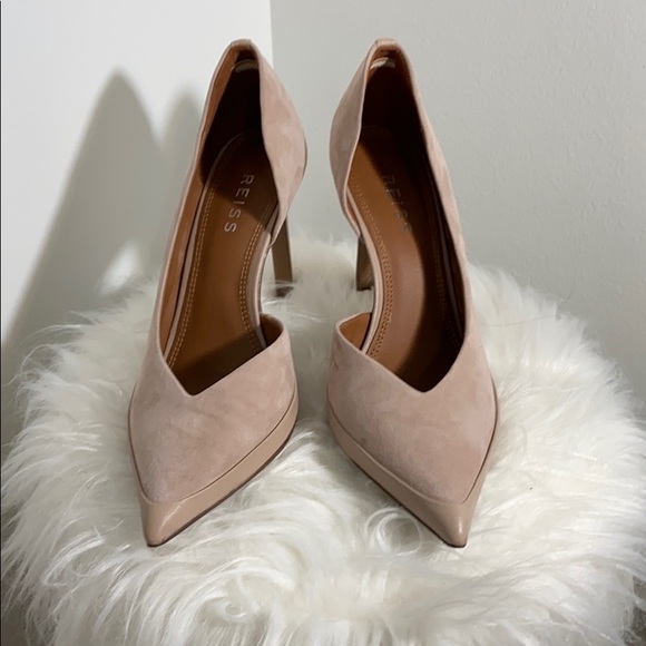Reiss Shoes | Reiss Alenna - Suede Court Shoes - Taupe | Color: Tan | Size: 7.5 | Stephanie1917's Closet
